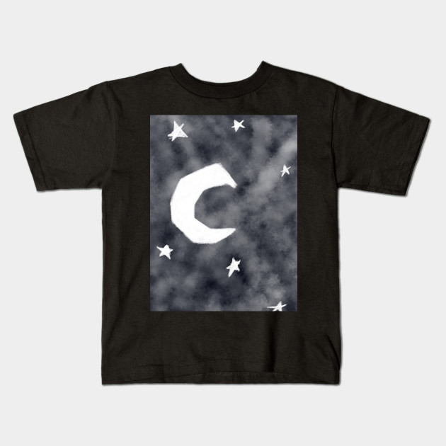 Moon and stars